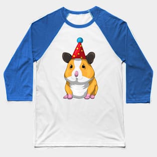 Hamster Birthday Party hat Baseball T-Shirt